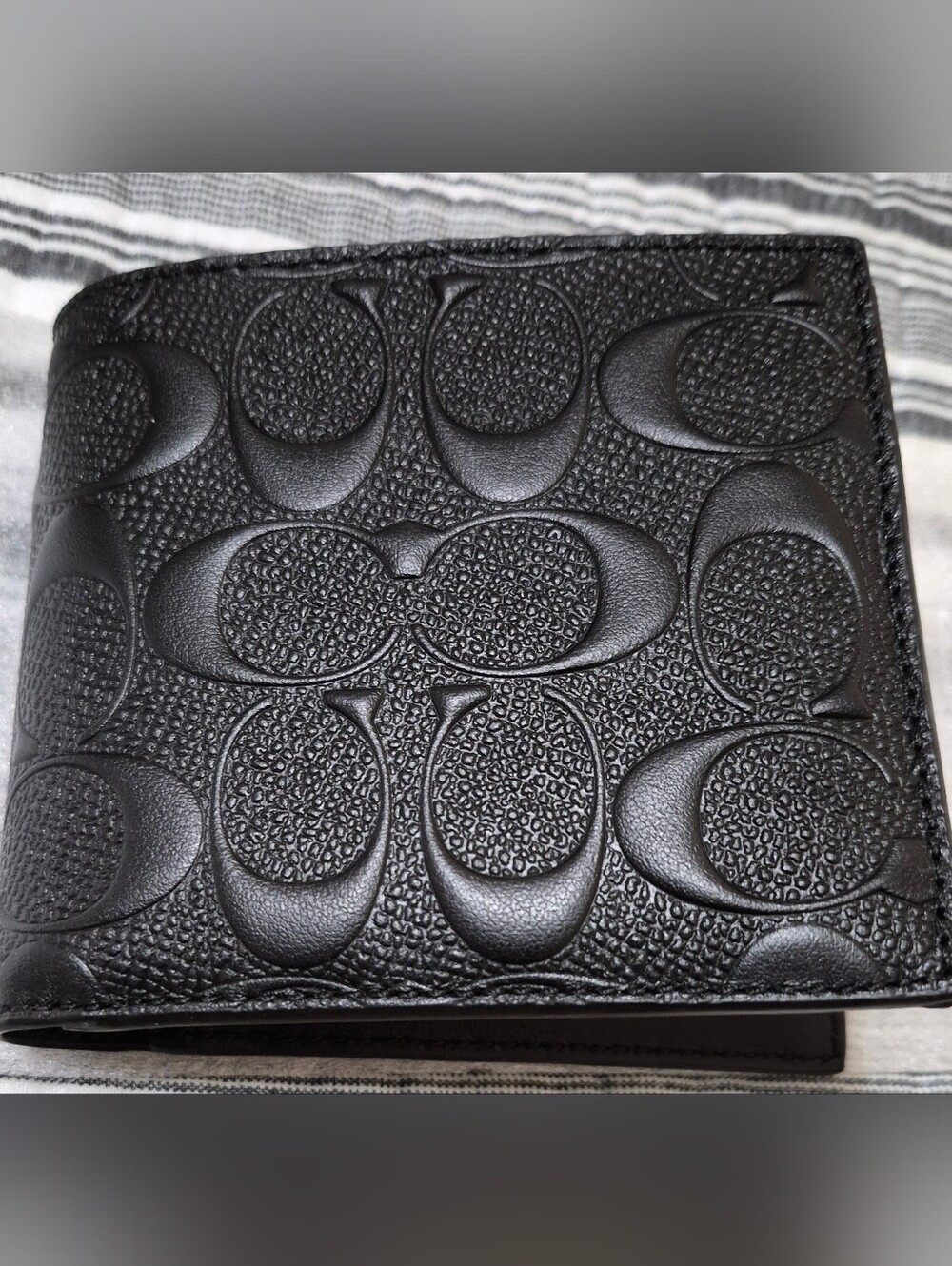 Coach Men's Wallet Compact ID Signature CRG